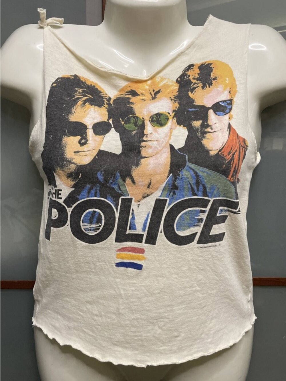 The Police Synchronicity Vintage 80s T-shirt Band Tour Tee Tank Reconstructed